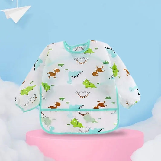 Cute Bibs Baby Waterproof Long Sleeve Apron